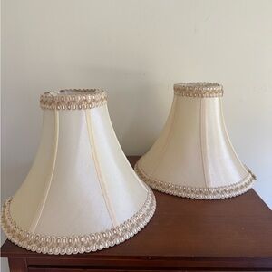 Elegant Cream Lampshade Set